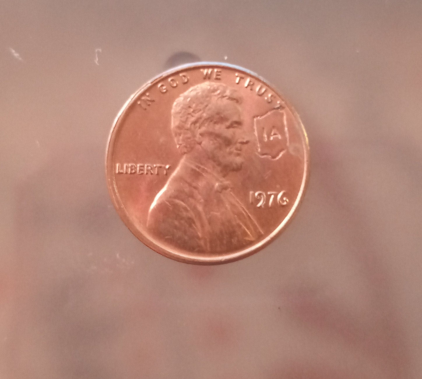 1976 Penny Iowa State Stamped Etsy Canada