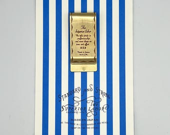 Last One! The Superior Labor SL0063 Money Clip Solid Brass Traveler's Factory, Traveler's Company, Traveler's Notebook, Read Description