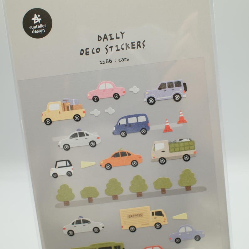 Cars Planner Stickers – Daily Deco Korean Stickers - Etsy