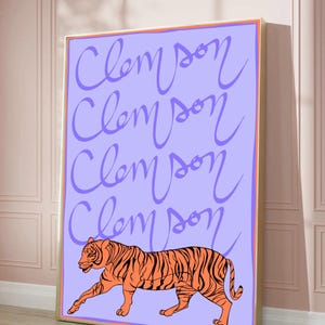 Clemson Tigers Spirit Poster