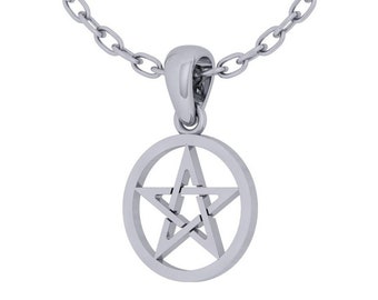 Solid Platinum Custom Pentacle Pendant, Platinum Pendant, Custom Pendant, Custom Jewelry Design