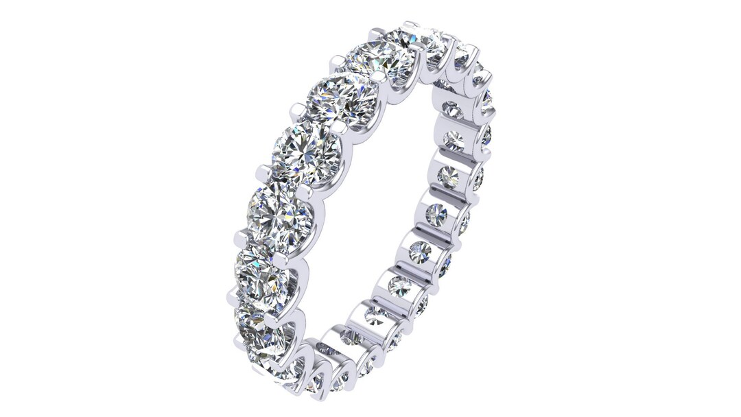 2.30 Ct Full Eternity Band Diamond Band, Wedding Band, Stackable