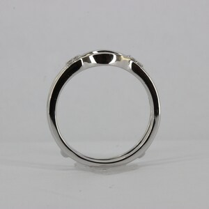 Custom Diamond Ring Guard in 18K White Gold, Rose Gold, Gold, Wedding ...