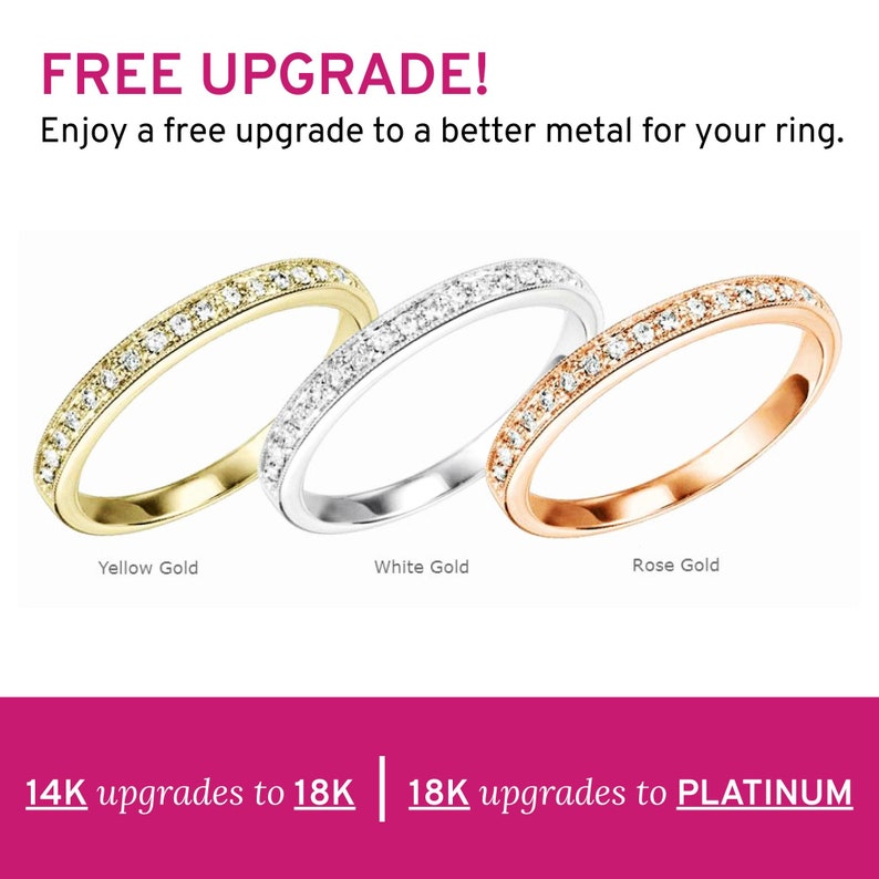 4 Prong Pave Diamond Engagement Ring Setting Only Real Custom Etsy