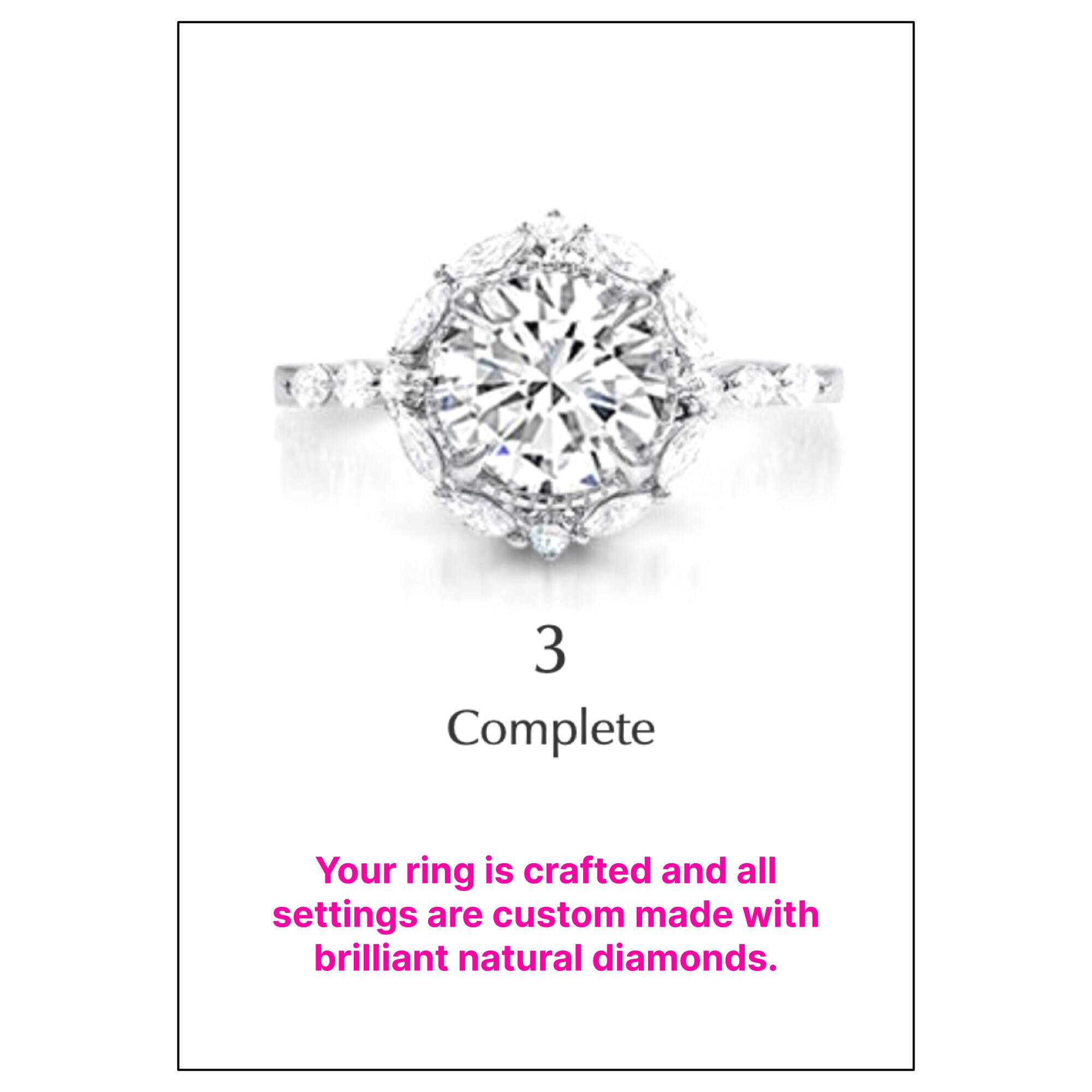 3D CAD Ring Design Engagement Ring Custom Ring Design Etsy