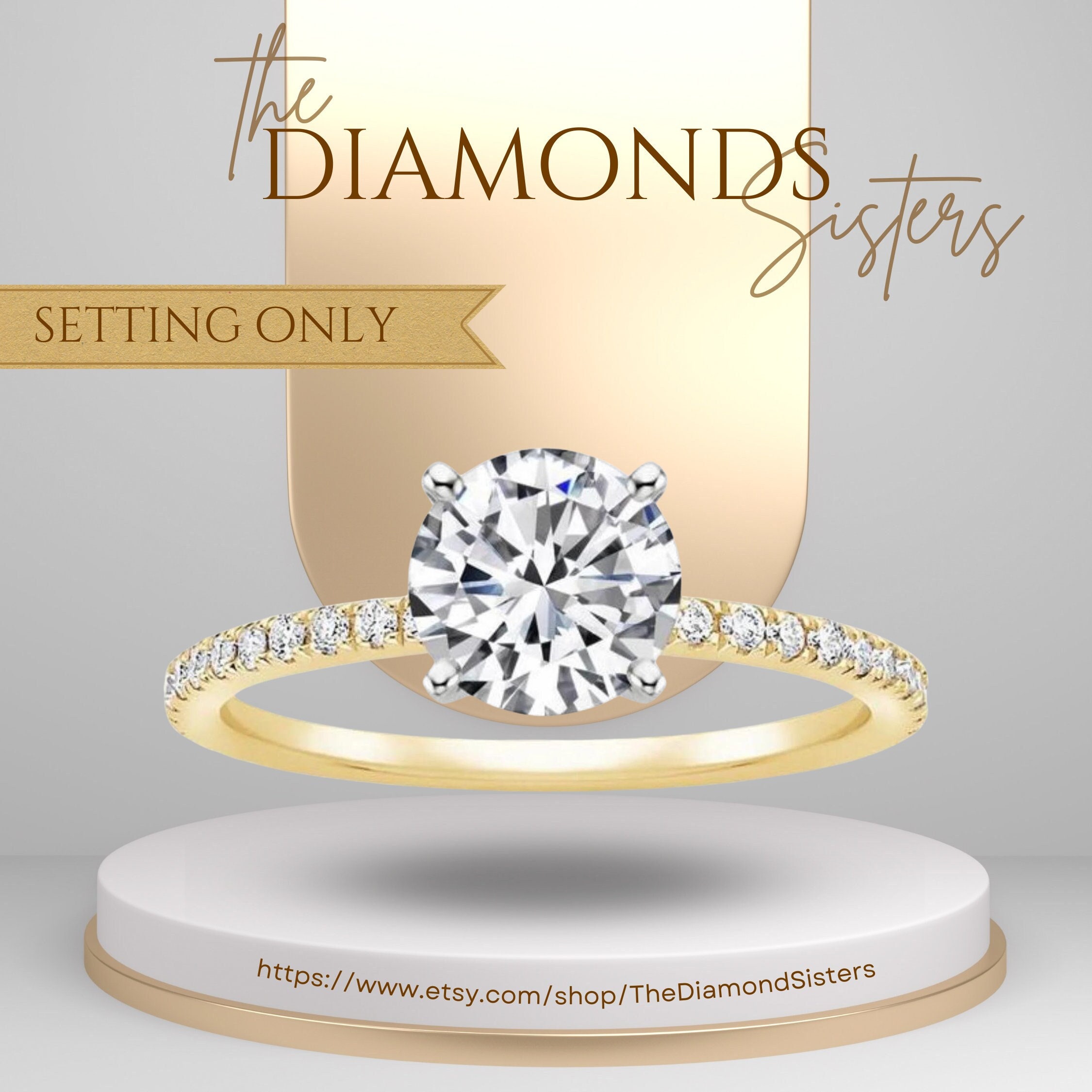 Halo setting only cheap for round diamond