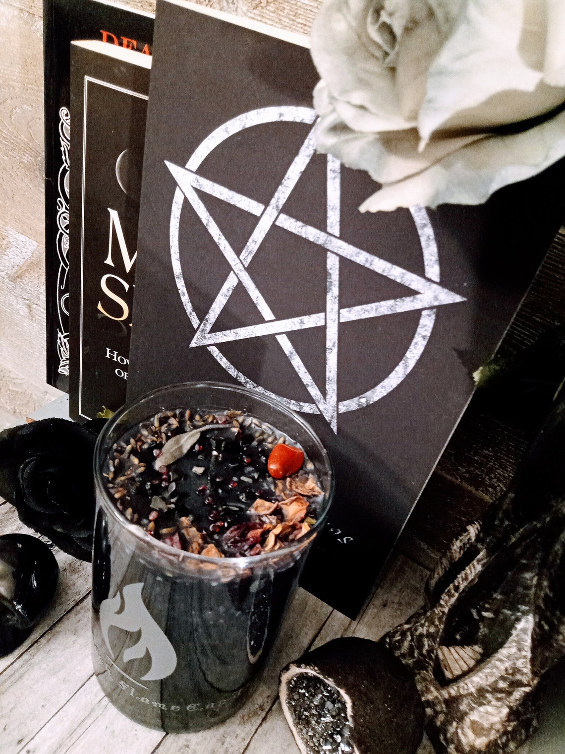 The official black flame candle black flame candle with real Etsy