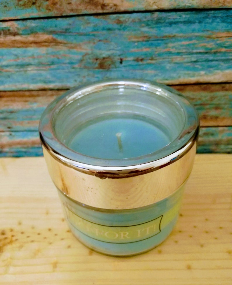 Small candle with see through lid small candles with see Etsy
