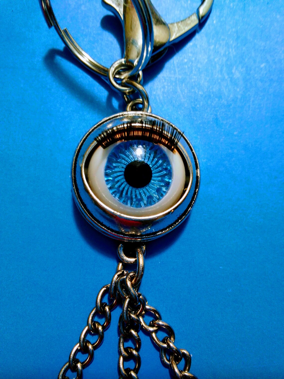 Eyeball keychains Eyeball keychain eyeball zipper charm Etsy