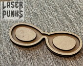 Schitt's Creek Glowforge SVG File | Tiered Tray SVG File | Schitt's Creek Laser Digital File | David's Sunglasses | Digital File Download