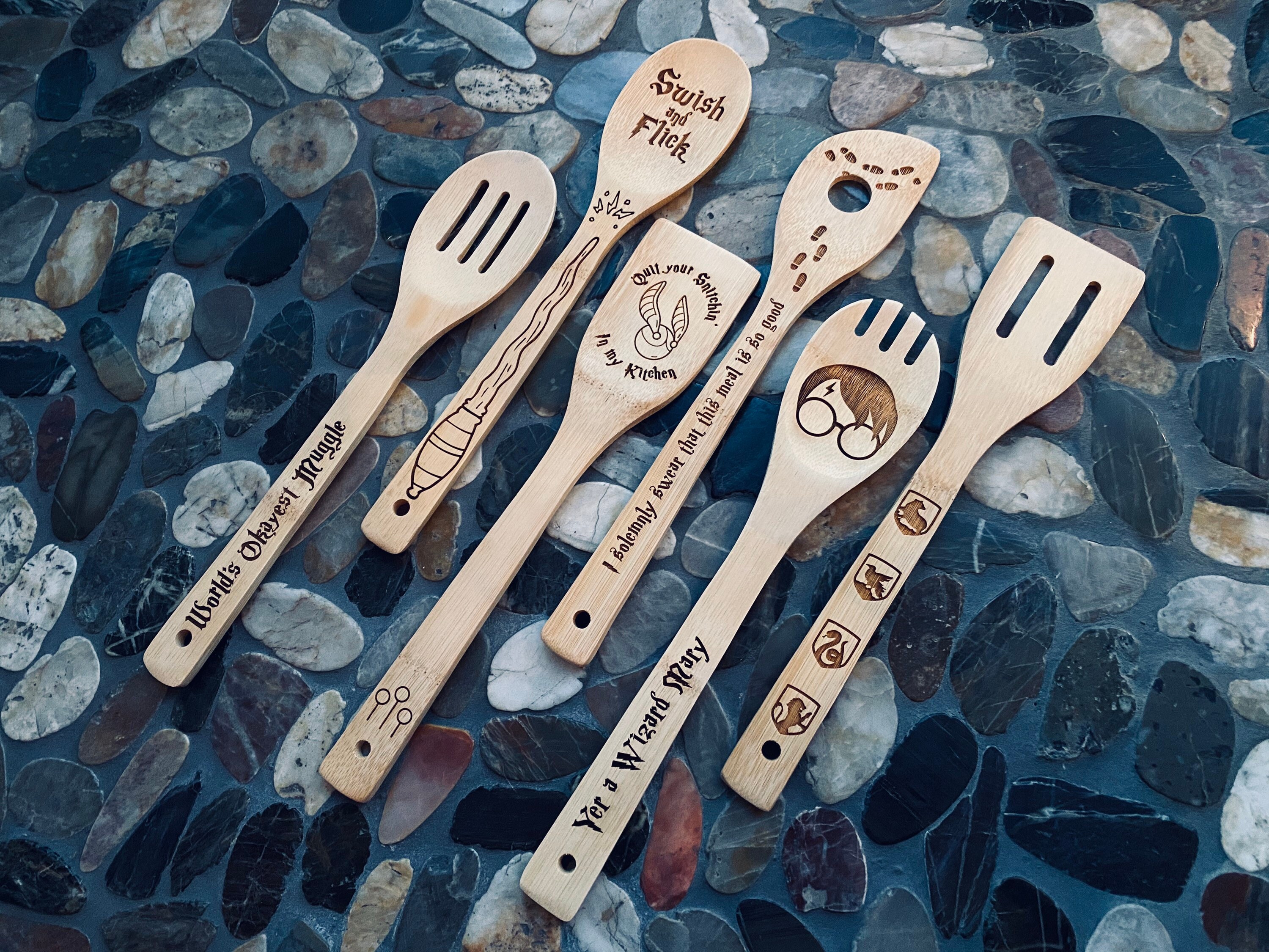 Harry Potter Kitchen Spoons 6 pack Wizard Spoon Set Etsy