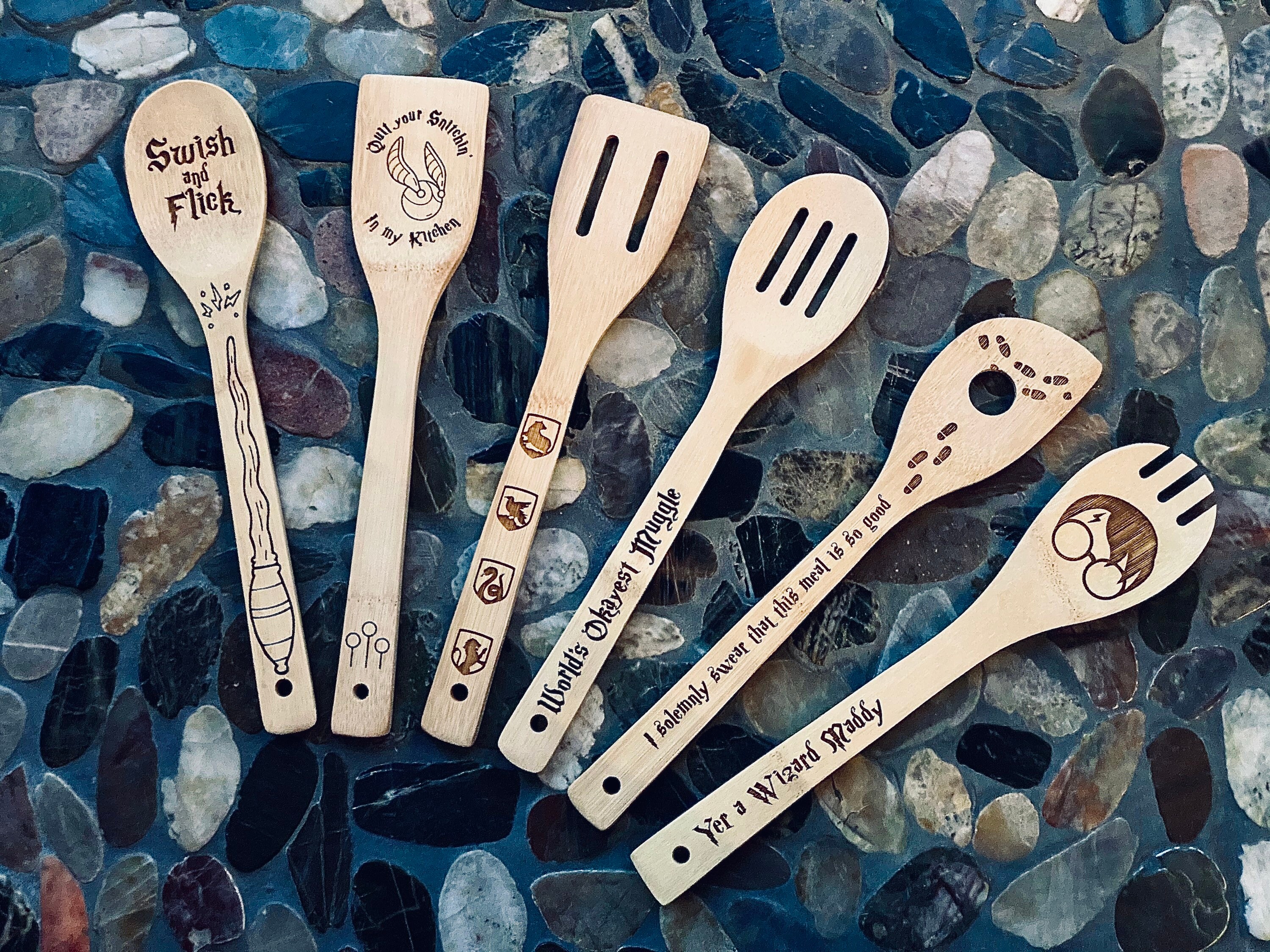 Harry Potter Kitchen Spoons 6 pack Wizard Spoon Set Etsy