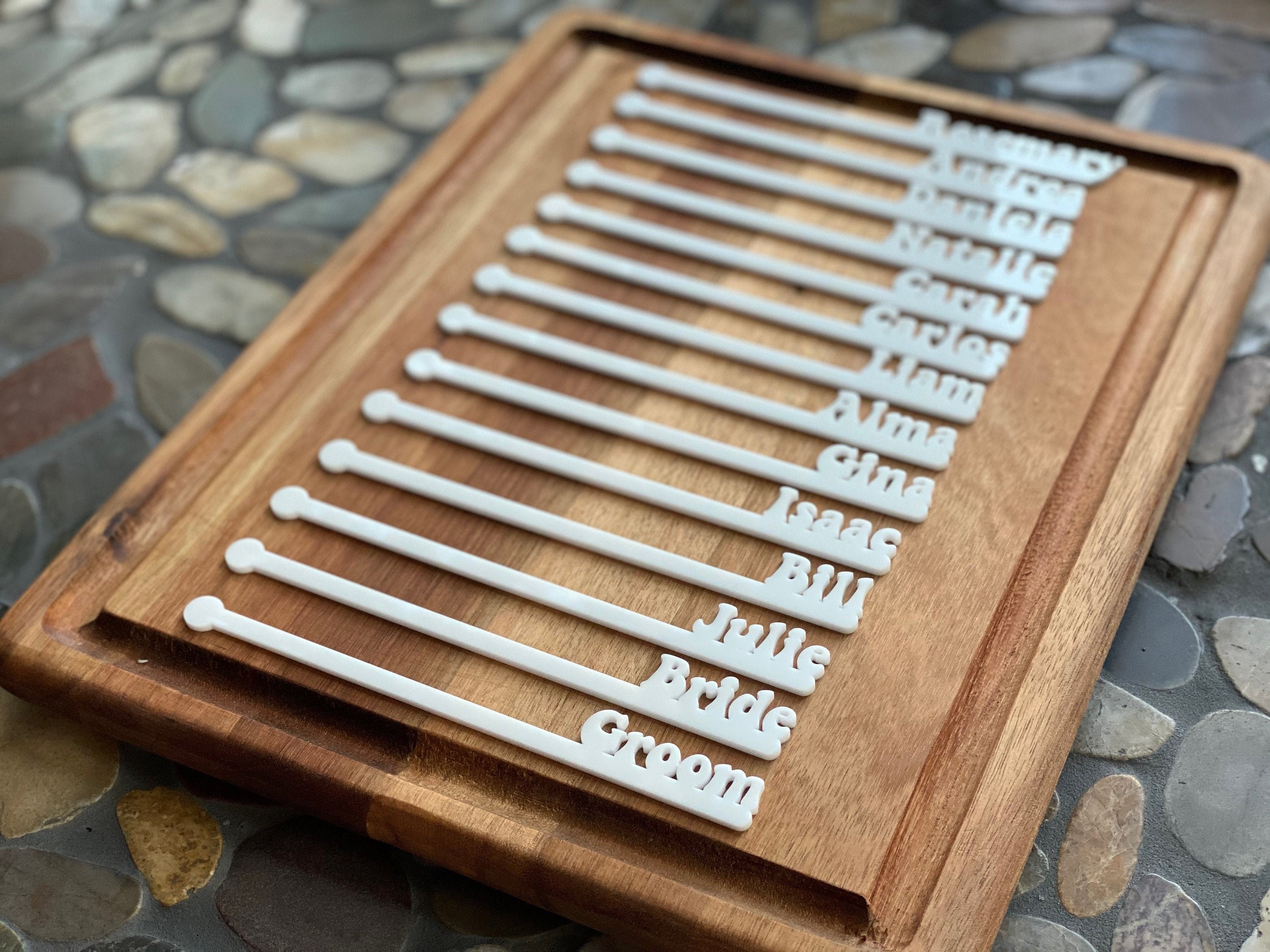 Custom Drink Stirrers Personalized Drink Stirrers Custom Etsy