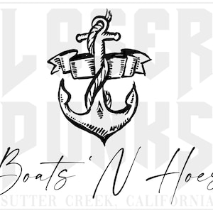 Boats and Hoes SVG | Glowforge SVG | Cricut SVG | Boats N Hoes Digital File | Prestige Worldwide svg | Boating svg digital file