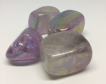 Aura Amethyst Tumble | Crystal Calm Meets Rainbow Magic for Peace, Protection & Intuition | CrystalsMEOW