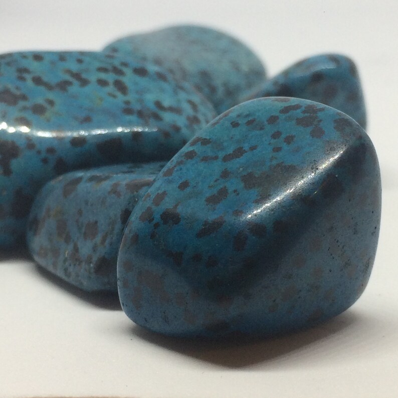 Light Blue Dalmatian Jasper Tumble Stone Healing Crystals Etsy