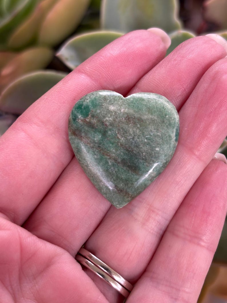 Ruby in Zoisite Heart | Passion, Growth & Heart-Centered Power | CrystalsMEOW image 3
