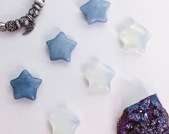 Crystal Star | Blue Quartz or Girasol for Calm, Clarity & Cosmic Glow | CrystalsMEOW