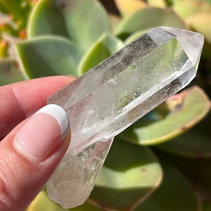 Clear Quartz Point | Natural Wand with Handle-Like Cluster Base for Ritual Power + Raw Crystal Clarity | CrystalsMEOW