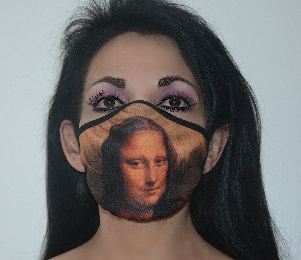 Mona Lisa Mask Art Painting Etsy