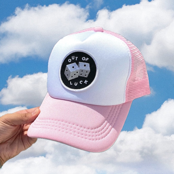Out of Luck Trucker Hat | Summer Hat | Trucker Hat | Heart Hat | Adjustable Hat | Vegas Quote