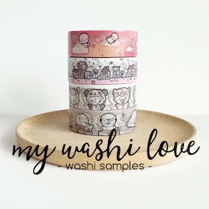 Amostras de Washi - TCMC Sunset Shimmer v2 / Blossoming Neighbourhood / Classic Animal Onesies v2 / Leitura e descanso (2023)