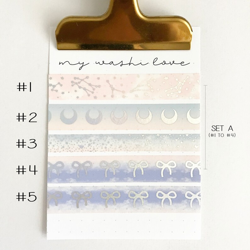 Washi Samples Simply Gilded Galaxy 3.0 Samples