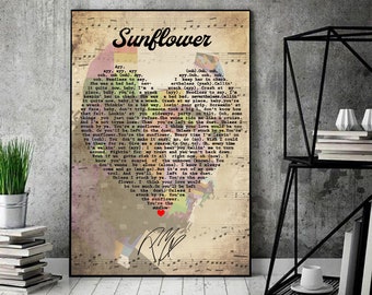 Post Malone Lyrics Etsy Post Malone Lyrics Etsy
