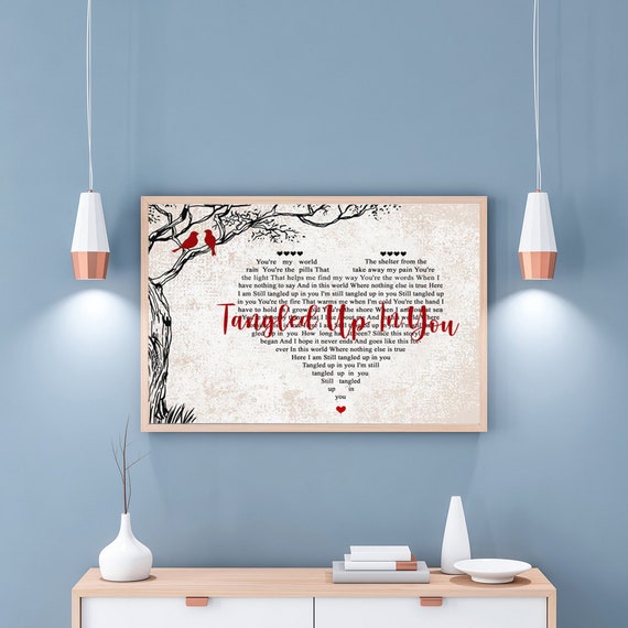 Staind Tangled Up In You Lyrics Poster Staind Tangled Up In Etsy