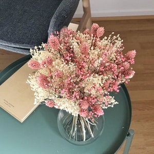 PATIKIL Mini Bouquet Fleurs Séchées, 10 Pcs Rose Naturelle