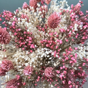 Mini Bouquets Fleurs Séchées Gypsophile Bleu Foncé – 10 Pièces Pour Déco Boho, Mariage, DIY - 9