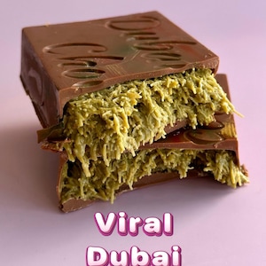 Dubai Chocolate 1/2 pound bar Dark or Milk
