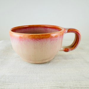 6 oz Tea Cup Coffee Mug Hand Made Stoneware, various colors