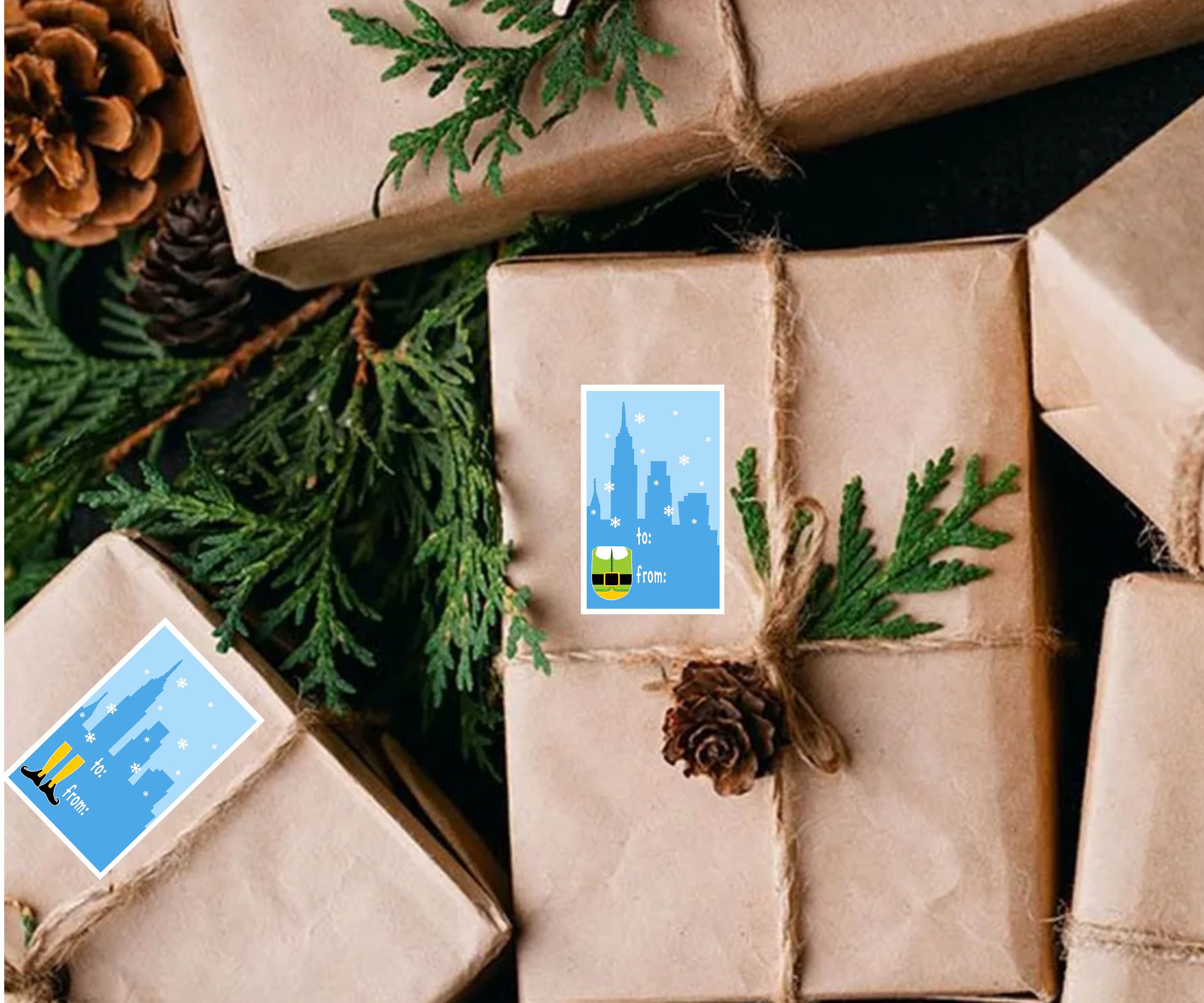 Elf Gift Tags Printable - Etsy