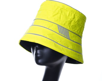 Panama Bucket Hat Bucket Hat Knitting Pattern Knit Bucket Hat Winter Hat Yellow Reflective Bucket Hat BOXING WEEK