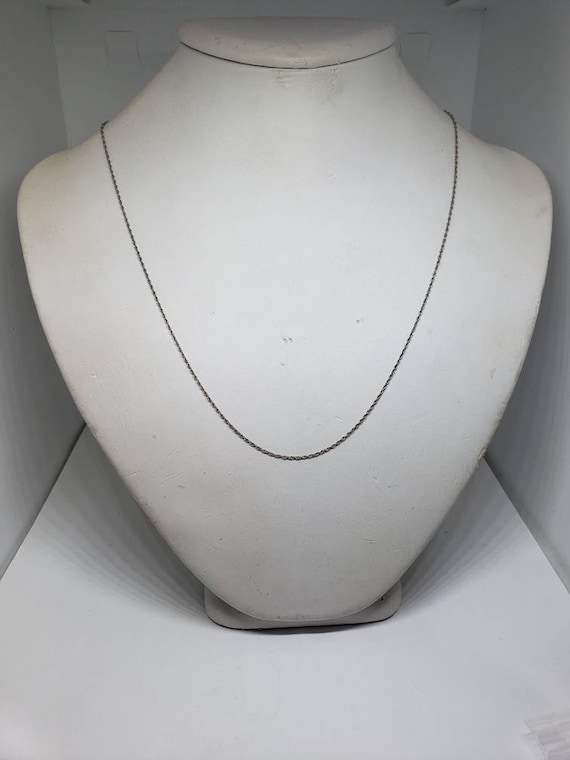 Solid 14kt white gold Gem