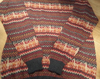 Pullover aus Babyalpakawolle mit Muster