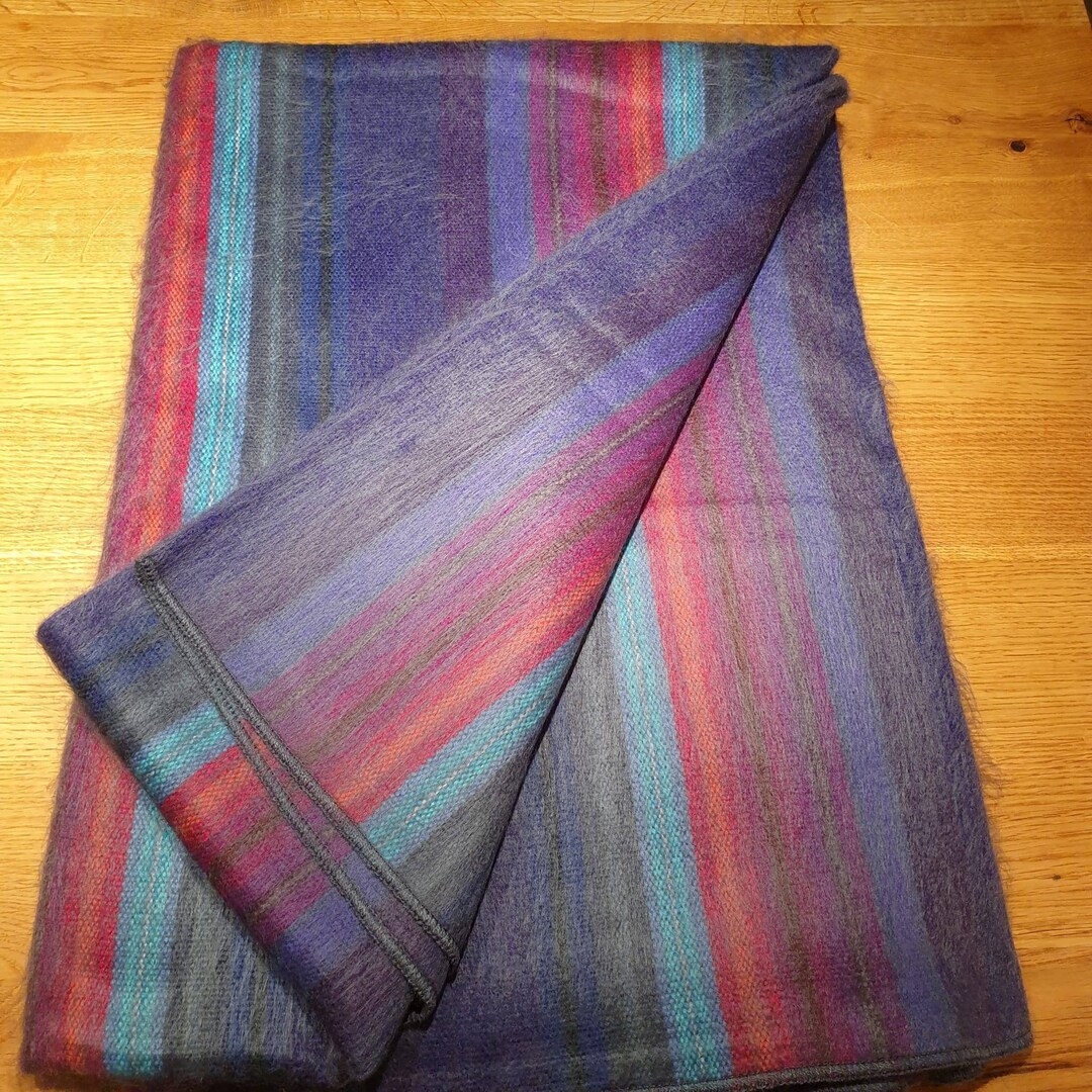 Beautiful and Unique Blanket Made of Baby Alpaca Wool Woven Etsy