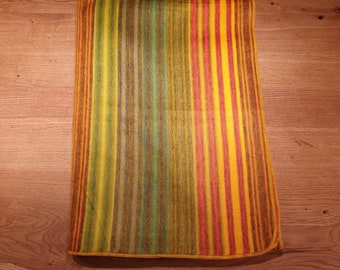 Cuddly soft blanket made of baby alpaca wool, bright yellow tones