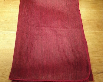 Einzigartig weiche Decke aus Babyalpakawolle, rot meliert, gewebtes Unikat