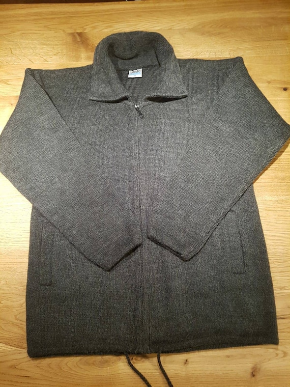 Elegant and Soft Jacket in Alpaca Wool, Antrazite - Etsy