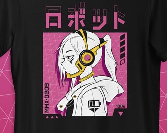 Cyberpunk Girl - Shirt, Sweatshirt, Hoodie, Unisex, Long Sleeve, Sweater, T-Shirt, Cute, Clothing, Anime, Japan, Women, cyber, punk, manga