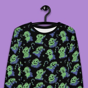 Meine Käfer!  - All Over Pullover, Sweatshirt, Unisex, Goth, Halloween, Spooky, Schwarz Grün, Tim, Burton