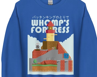 Whomp's Fortress - Shirt, Sweatshirt, Hoodie, Unisex, Sweater, Long, Sleeve, Video, Game, Gaming, Retro, Japan, 64