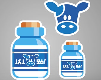 Lon Lon Milk - Sticker Sheet, Vinyl, Decal, Japan, Japanese, Anime, Kawaii, Stickers, Link, Loz, botw, Breathe, Wild