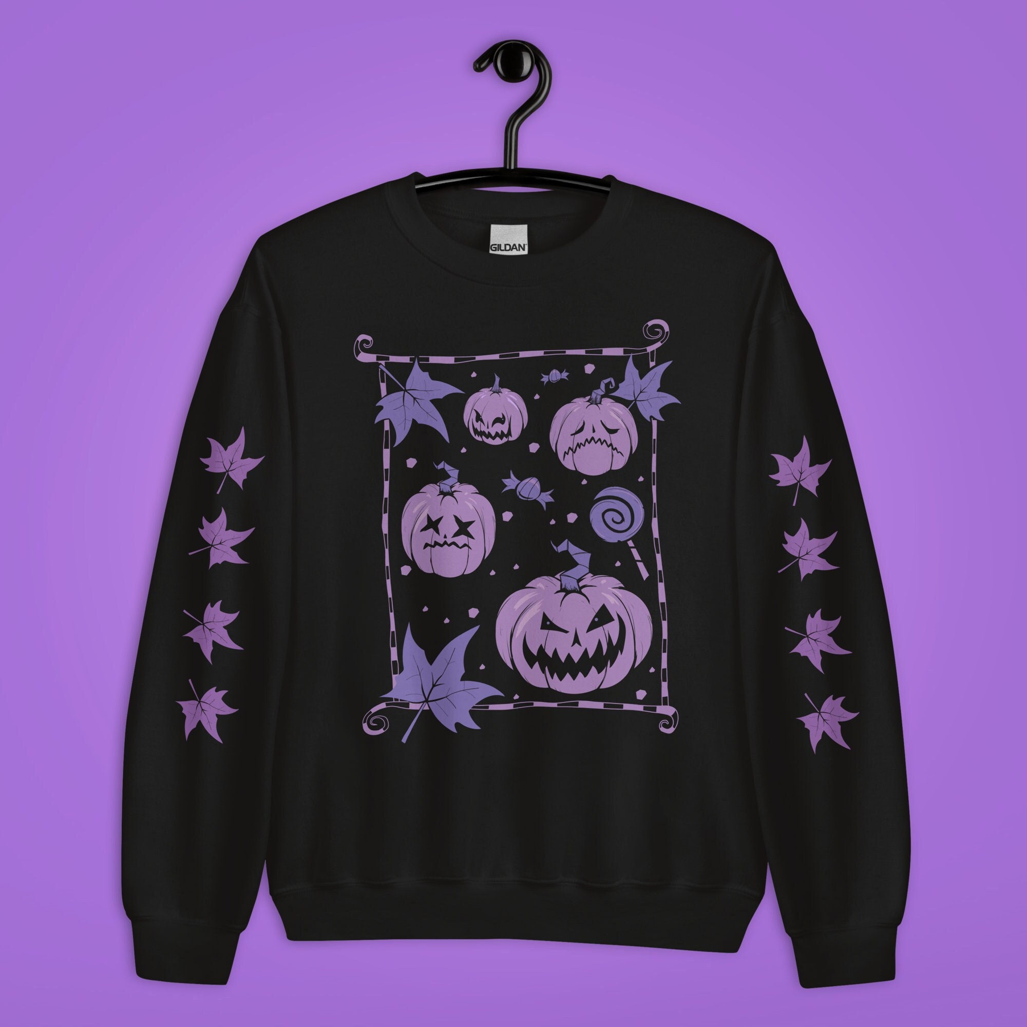 Purple and Black Striped Sweater