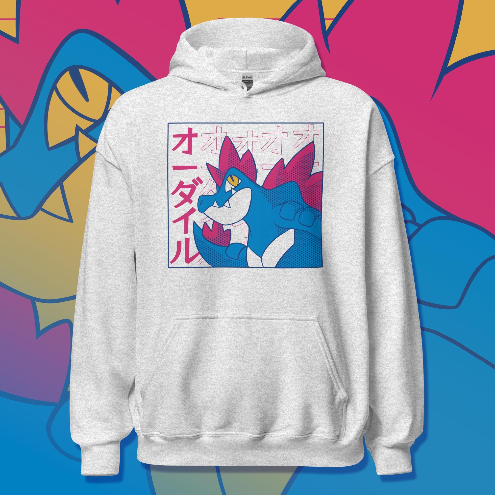 Feraligatr - Hoodie, Sweatshirt, Shirt, Unisex, Long Sleeve