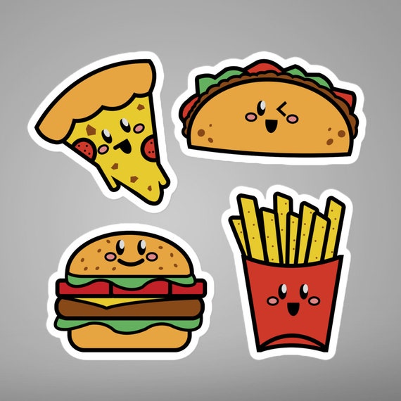 Japan Cute Decal Fast Food Vinyl Kawaii Japanese Sticker Sheet Stickers ...