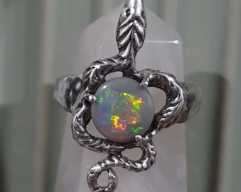 Snake, Serpent, sterling silver, ring,