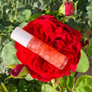 Be Unique: Essential Perfume Oil - Aromatherapy - 10ml - Glass Bottle - Crystals - Rose Quartz - Perfume for women